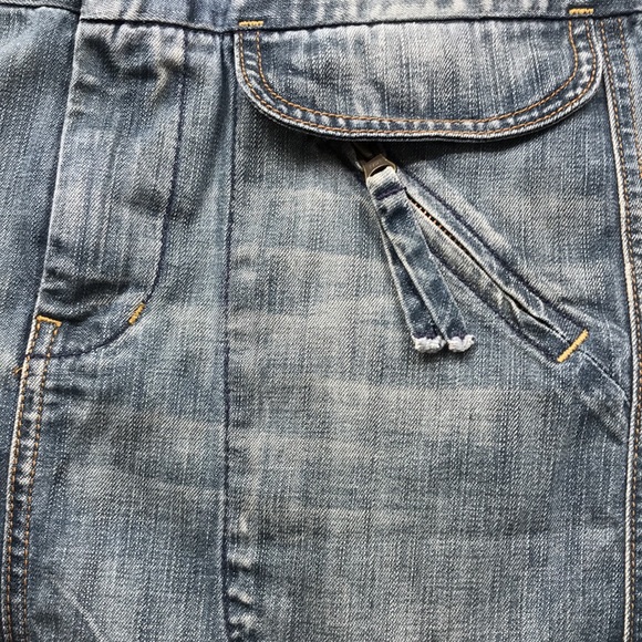 7 For All Mankind Denim Cargo Skirt Size 28 - Picture 4 of 10